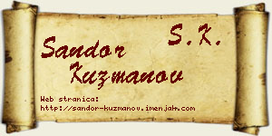 Šandor Kuzmanov vizit kartica